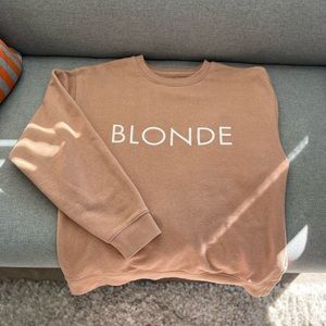 Blonde Crew Neck Sweater - size M/L